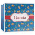 Boats & Palm Trees 3-Ring Binder - 3 inch (Personalized)
