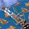 Boats & Palm Trees 3 Ring Binders - Full Wrap - 2" - DETAIL