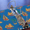 Boats & Palm Trees 3 Ring Binders - Full Wrap - 3" - DETAIL