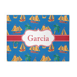 Boats & Palm Trees 5' x 7' Patio Rug (Personalized)
