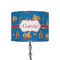 Boats & Palm Trees 8" Drum Lampshade - ON STAND (Fabric)