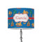 Boats & Palm Trees 8" Drum Lampshade - ON STAND (Poly Film)
