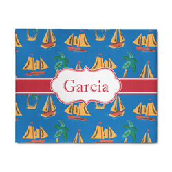 Boats & Palm Trees 8' x 10' Indoor Area Rug (Personalized)