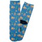 Boats & Palm Trees Adult Crew Socks - Single Pair - Front and Back