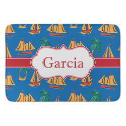Boats & Palm Trees Anti-Fatigue Kitchen Mat (Personalized)