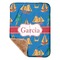 Boats & Palm Trees Baby Sherpa Blanket - Corner Showing Soft