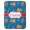 Boats & Palm Trees Baby Sherpa Blanket - Flat