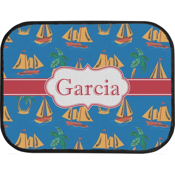 Boats & Palm Trees Back Seat Car Mat