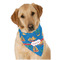 Boats & Palm Trees Dog Bandana Scarf w/ Name or Text