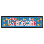 Boats & Palm Trees Bar Mat - Large (Personalized)