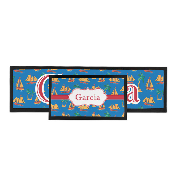 Boats & Palm Trees Bar Mat - Parent Main