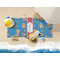 Boats & Palm Trees Beach Towel Lifestyle