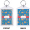 Boats & Palm Trees Bling Keychain (Front + Back)