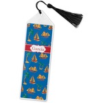 Boats & Palm Trees Book Mark w/Tassel (Personalized)