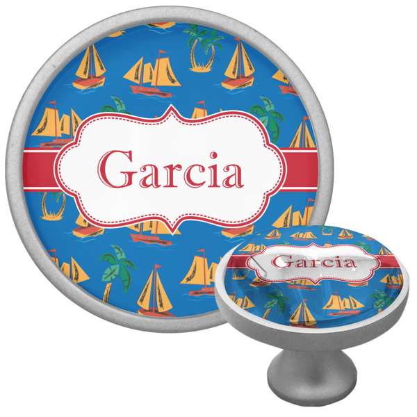 Custom Boats & Palm Trees Cabinet Knob (Personalized)
