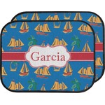 Boats & Palm Trees Car Floor Mats (Back Seat) (Personalized)