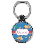 Boats & Palm Trees Cell Phone Ring Stand & Holder (Personalized)
