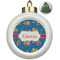 Boats & Palm Trees Ceramic Ball Ornament - Christmas Tree (Personalized)