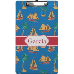 Boats & Palm Trees Clipboard (Legal Size) (Personalized)