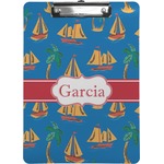 Boats & Palm Trees Clipboard (Personalized)