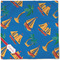 Boats & Palm Trees Cloth Napkins - Personalized Dinner (Full Open)