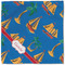 Boats & Palm Trees Cloth Napkins - Personalized Lunch (Single Full Open)