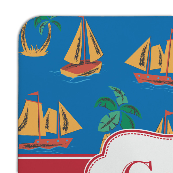 Boats & Palm Trees Coaster Set - DETAIL