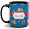 Boats & Palm Trees 11 Oz Coffee Mug - Black (Personalized)