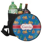 Boats & Palm Trees Collapsible Cooler & Seat (Personalized)