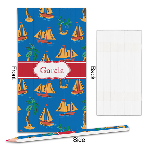 Boats & Palm Trees Colored Pencils - Approval