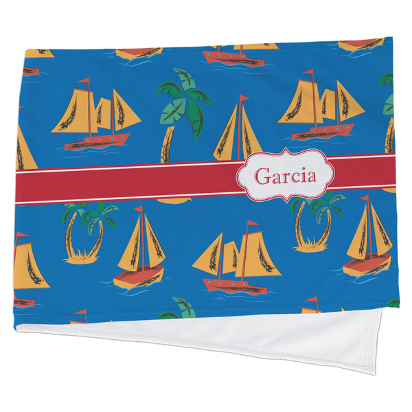 Custom Boats & Palm Trees Cooling Towel (Personalized)