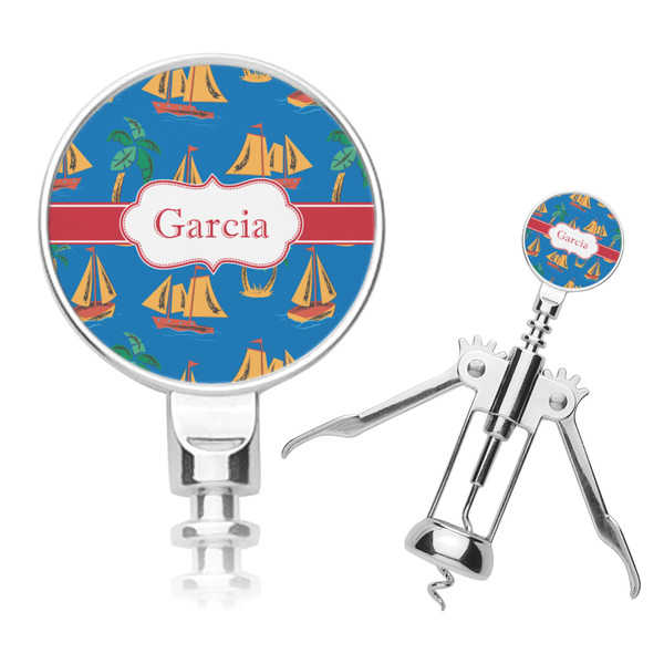 Custom Boats & Palm Trees Corkscrew (Personalized)