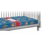 Boats & Palm Trees Crib 45 degree angle - Fitted Sheet