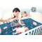 Boats & Palm Trees Crib - Baby and Parents
