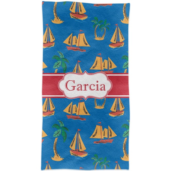 Boats & Palm Trees Crib Comforter/Quilt - Apvl