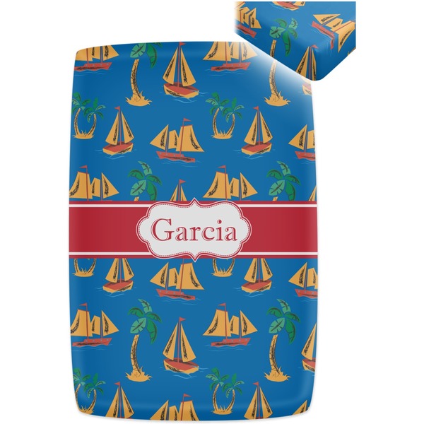 Boats & Palm Trees Crib Fitted Sheet - Apvl