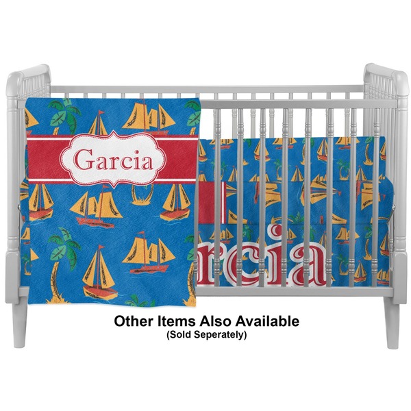 Boats & Palm Trees Crib - Profile Sold Seperately