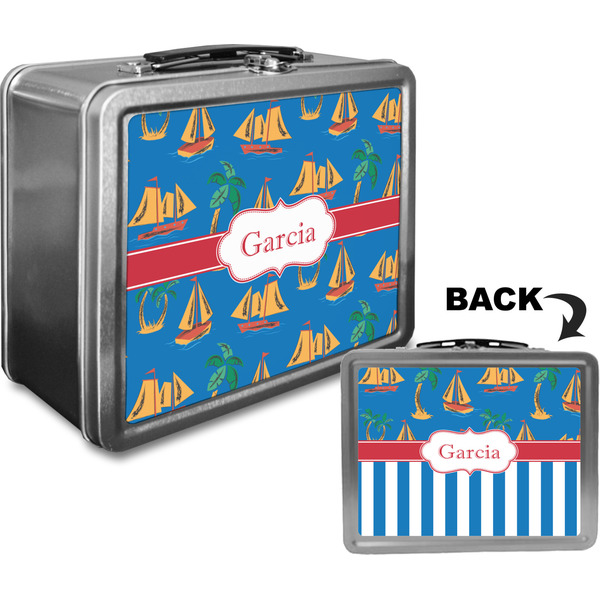 Boats & Palm Trees Custom Lunch Box / Tin Approval