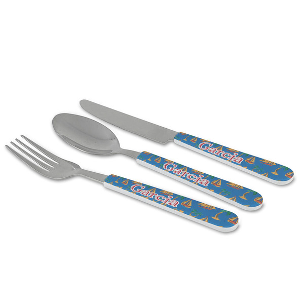 Boats & Palm Trees Cutlery Set - MAIN