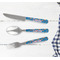 Boats & Palm Trees Cutlery Set - w/ PLATE