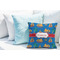 Boats & Palm Trees Decorative Pillow Case - LIFESTYLE 2