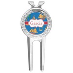Boats & Palm Trees Golf Divot Tool & Ball Marker (Personalized)