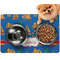 Boats & Palm Trees Dog Food Mat - Small LIFESTYLE