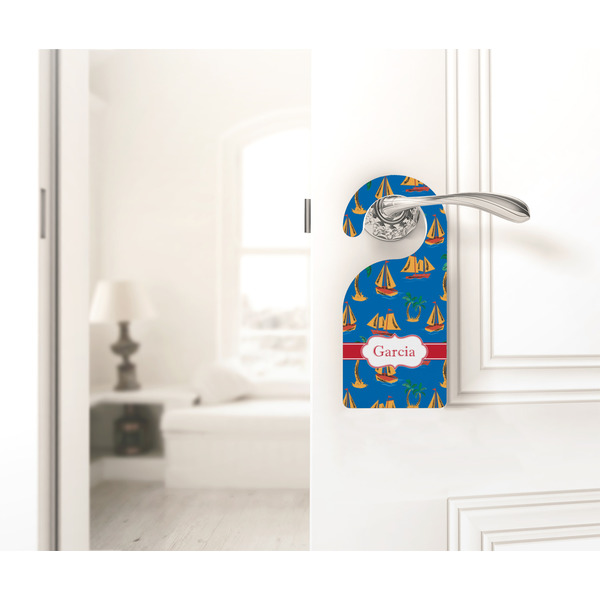 Boats & Palm Trees Door Hanger - LIFESTYLE