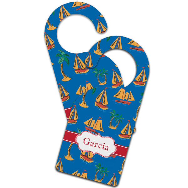 Boats & Palm Trees Door Hanger - MAIN