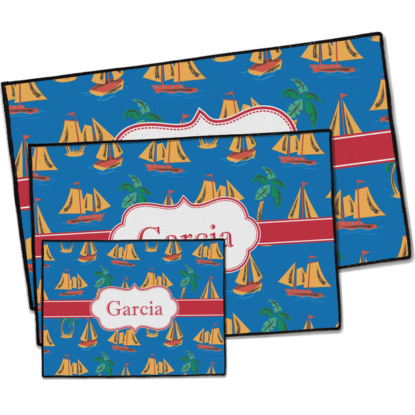 Boats & Palm Trees Door Mats - PARENT MAIN