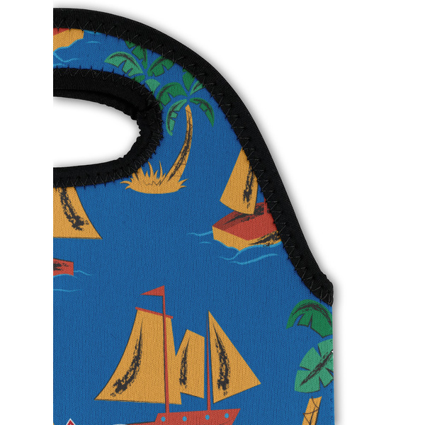 Boats & Palm Trees Double Wine Tote - Detail 1 (new)