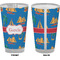 Boats & Palm Trees Pint Glass - Full Color - Front & Back Views