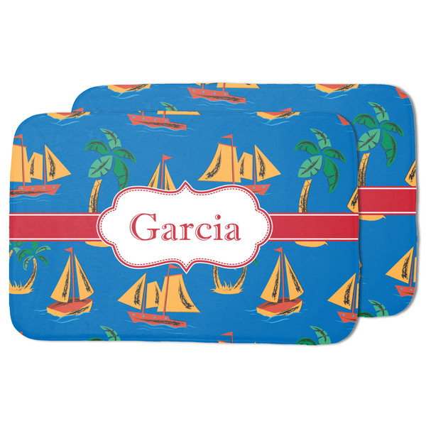 Boats & Palm Trees Drying Dish Mat - MAIN