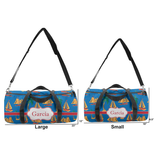 Boats & Palm Trees Duffle Bag Small and Large